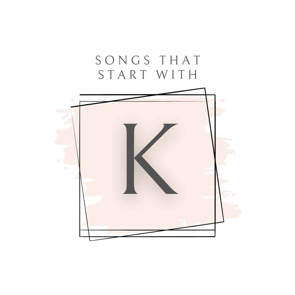 an image with sings that start with K