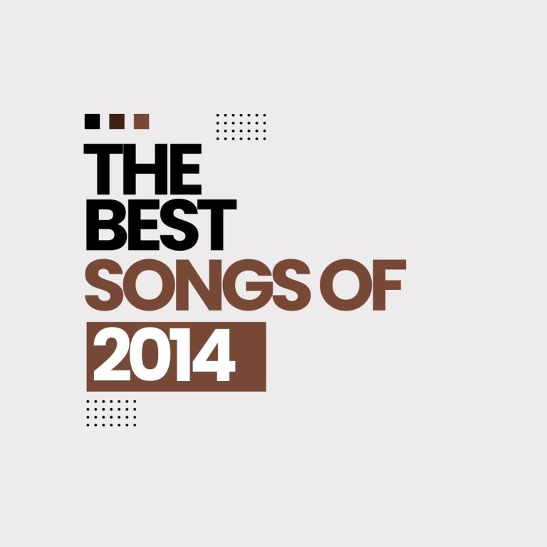 Text reading ‘The Best Songs of 2014’ on a light background.